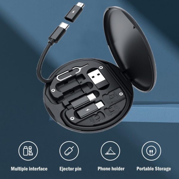(5 In 1 ) Data Cable Set All Solutions In One / Data Cable Set 60w Fast Charging (random Colors)